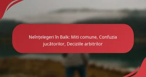 Neînțelegeri în Balk: Miti comune, Confuzia jucătorilor, Deciziile arbitrilor