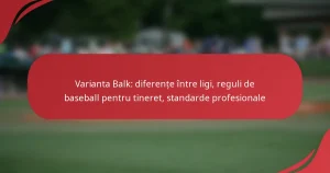 Varianta Balk: diferențe între ligi, reguli de baseball pentru tineret, standarde profesionale